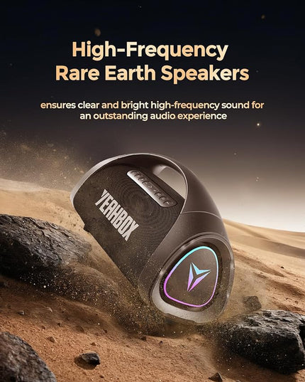 Sonic Boom MAX 300W Max Large Bluetooth Speaker Loud, Massive Bass, IPX66 Waterproof Party Portable Speaker with Subwoofer/EQ/Fast Charge, Outdoor Wireless Speakers