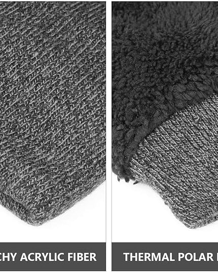 OZERO Winter Beanie Daily Hat - Thermal Polar Fleece Ski Stocking Skull Cap for Men and Women