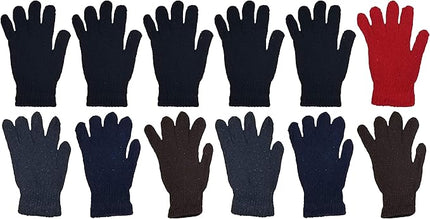 48x Winter Beanies & Gloves Combo Pack, Bulk Pack for Men Women, Warm Cozy Gift