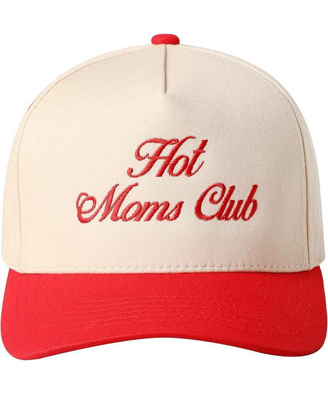 MIRMARU Two-Tone Vintage Canvas Trucker Hats for Men & Women, Adjustable Size Baseball Caps with Trendy Embroidered Design