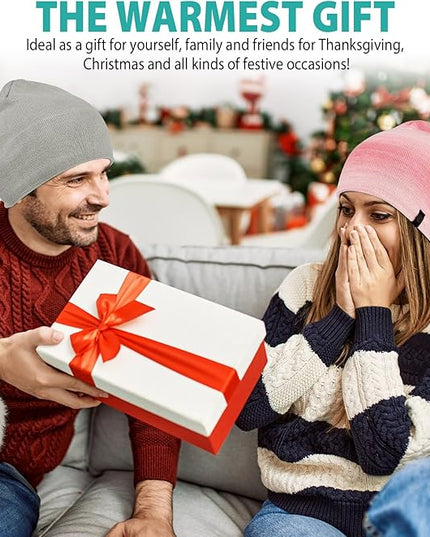 Beanie for Men, Soft Cotton Beanie for Women, Warm Unisex Winter Hat, Running Skull Cap for Cold Weather Activities