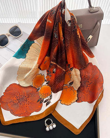 Satin Bandana Headscarf for Women Silky Hair Scarves for Fashion Lightweight