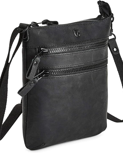 Crossbody Sling Bag for Women Small Real Leather Purse Vintage Travel Crossover Shoulder Bag Handmade