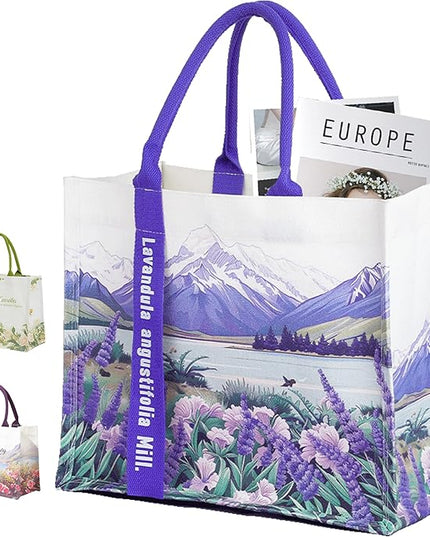 Extra Large Women's Canvas Tote Bag-Eco Friendly Waterproof Foldable for Wedding Beach Travel Commuter Work Shopping