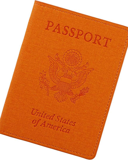 Passport Holder,Travel Accessories,Travel Gifts(Organge)
