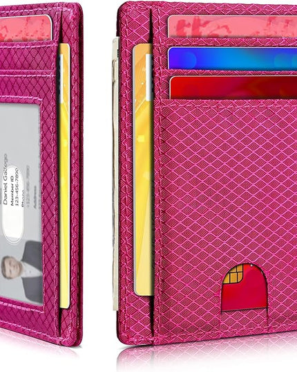 Artpaxy Slim Wallet for Men & Women, Minimalist Front Pocket Card Holder for Travel, RFID Blocking, Water Resistant Nylon Wallet for ID & Cash & Credit Card