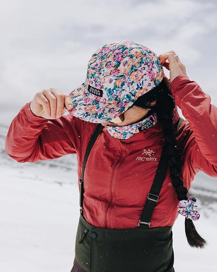 Skida 5 Panel Cap Outdoor UPF Sun Protection Wide Brim Camp Hat Running, Hiking, Golf, Pickleball, Beach Outings
