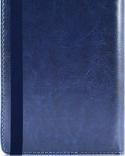 ACdream Passport Holder Cover, Leather Travel Wallet Case, RFID Blocking Document Organizer Protecrtor, with Slots for Credit Cards, Boarding Pass, for Women and Men, Navy Blue