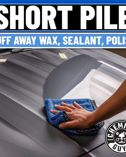 Chemical Guys Professional Grade Premium Microfiber Towels for Cars, Blue, 16" x 16", Ultra-Soft and Scratch-Free Car Detailing Cloths for Trucks, Motorcycles, and More - 12 Pack