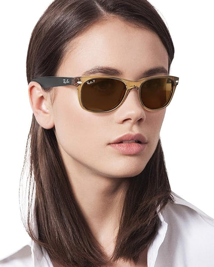Ray-Ban RB2132 New Wayfarer Polarized Square Sunglasses