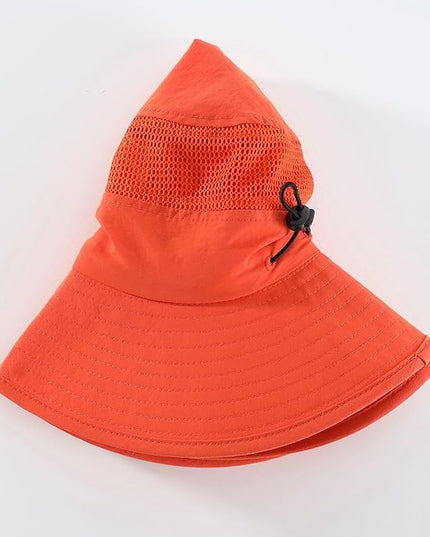 Home Prefer UPF50+ Mens Sun Hat Wide Brim Fishing Hat Womens UV Protection Cap Breathable Mesh Safari Gardening Bucket Hat