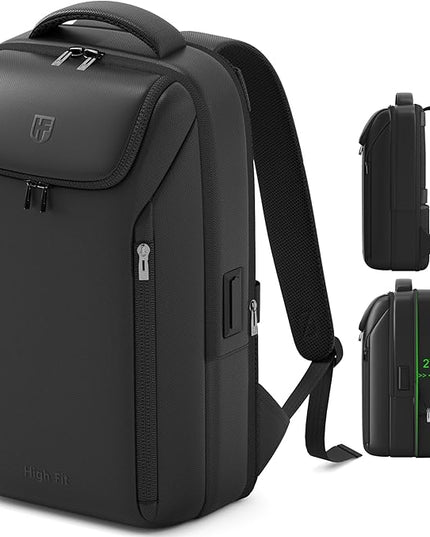 Expandable Travel Backpack, Business Laptop Backpack,Commute Backpack with USB Charging Port fit 15.6 Inch Laptop