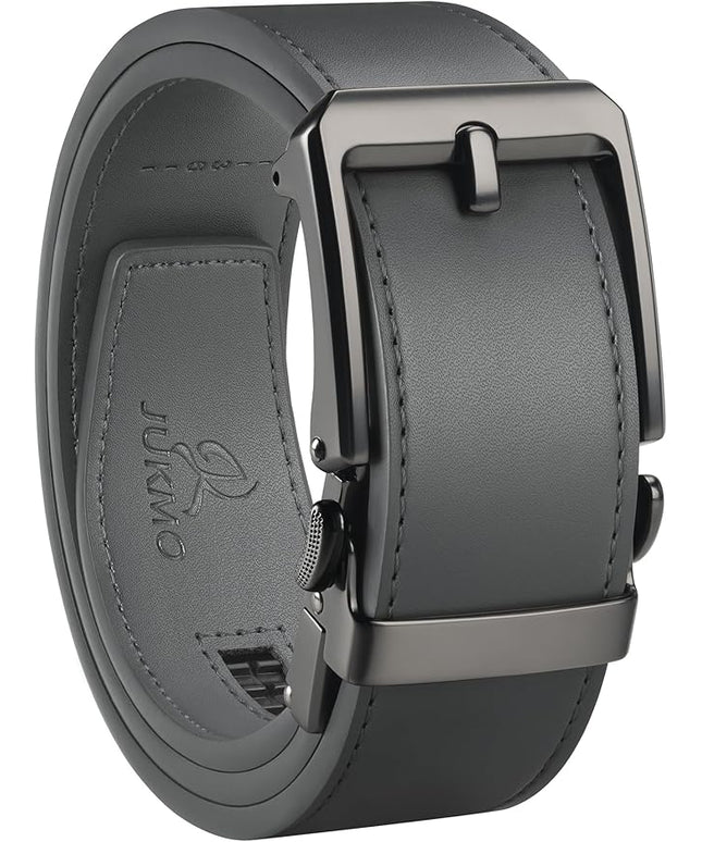 JUKMO 1.5" (38mm) Leather Ratchet Belt for Men in Gift Box