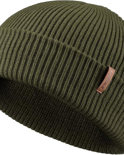FURTALK Fisherman Beanie for Men Women 2 Styles Cuffless or Cuffed Knitted Unisex Winter Hat Outdoor All-Day Warmth