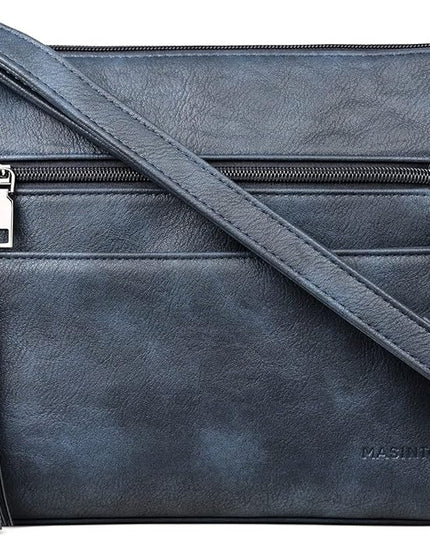 MASINTOR Crossbody Bags for Women, Lightweight Medium Crossbody Purse, Soft Leather Women's Shoulder Handbags with Tassel