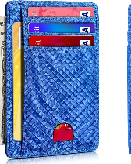 Artpaxy Slim Wallet for Men & Women, Minimalist Front Pocket Card Holder for Travel, RFID Blocking, Water Resistant Nylon Wallet for ID & Cash & Credit Card