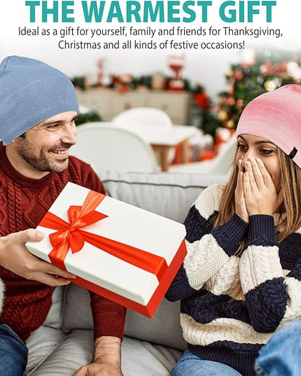 Beanie for Men, Soft Cotton Beanie for Women, Warm Unisex Winter Hat, Running Skull Cap for Cold Weather Activities