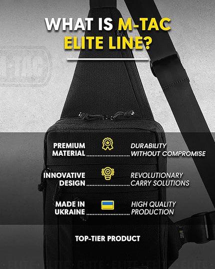 M-Tac CCW Sling Bag for Men & Women - EDC Shoulder Bag Tactical - Crossbody Concealed Carry Bag - Mens Chest Pack