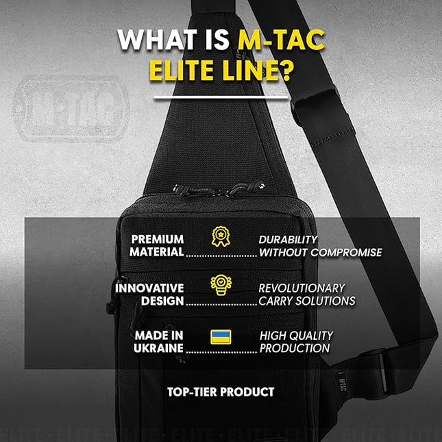 M-Tac CCW Sling Bag for Men & Women - EDC Shoulder Bag Tactical - Crossbody Concealed Carry Bag - Mens Chest Pack