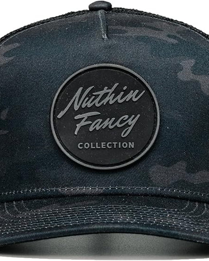 Nuthin Fancy CO Pioneer Snapback Hat, Mens and Womens Adjustable Trucker Cap with Contrast Under Bill