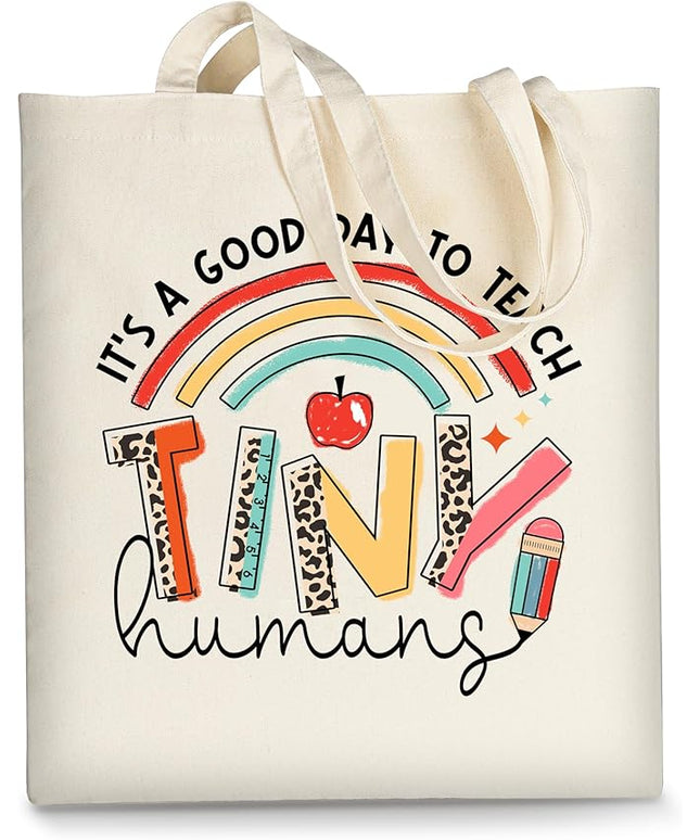 AUSVKAI Canvas Tote Bag for Women, Aesthetic Cute Grocery Grocery Reusable Cotton Gift Bag for Shooping Beach Trendy Gifts