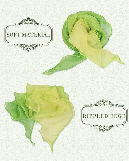 Chiffon Scarf for Women, Removable Flower Neck Scarf Light Soft Fashion Rose Scarves Versatile Headband or Hair Band