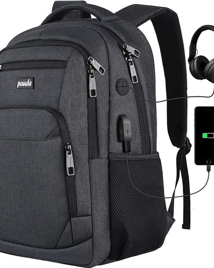 Paude Backpack for Men and Women,School Backpack for Teens,15.6 inch Laptop Backpack with USB Charging port for Business College Travel
