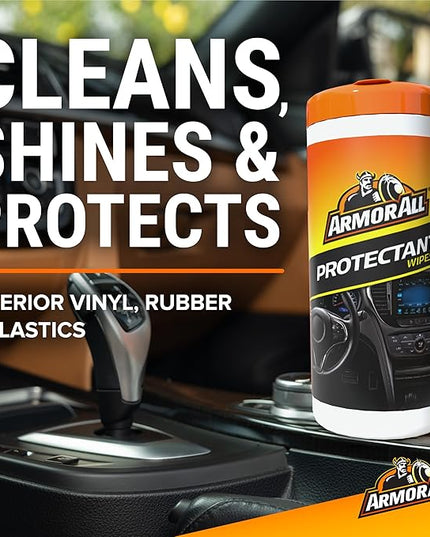 Armor All Car Interior Value Pack, 90 Count, Includes Auto Glass Cleaner, Cleaning Wipes and Protectant Wipes