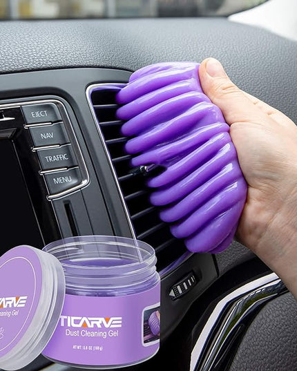 TICARVE Cleaning Gel for Car Detailing Car Vent Cleaner Cleaning Putty Gel Auto Car Interior Cleaner Dust Cleaning Mud for Cars and Keyboard Cleaner Cleaning Slime Purple