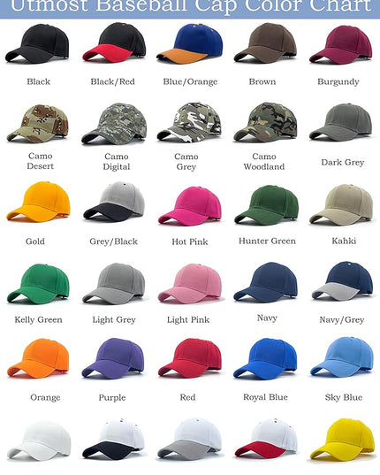 Utmost Structured Baseball Cap with Adjustable Closure - Performance Hat for Outdoor Activities