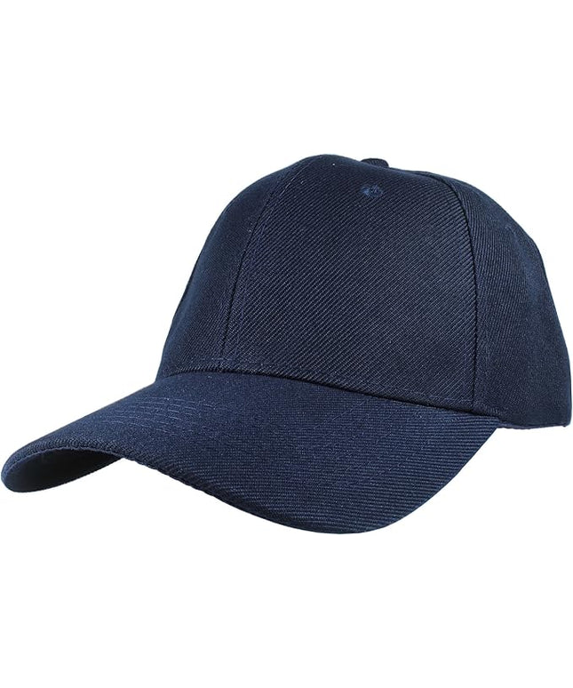 Gelante Adult Plain Baseball Cap Hat Classic Adjustable Size for All Seasons