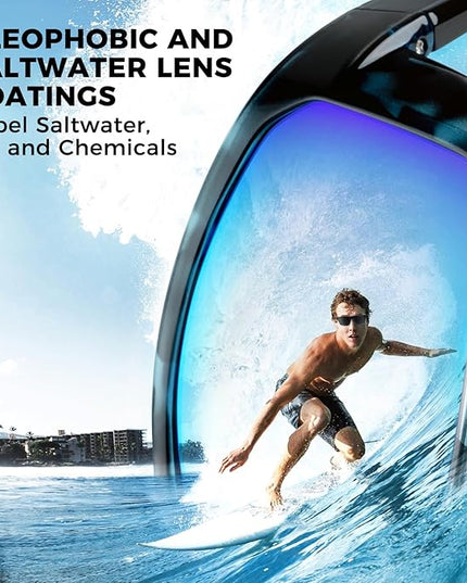 KastKing Huzzah Polarized Sport Sunglasses for Men and Women, Ideal for Driving Fishing Cycling and Running,UV Protection