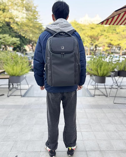 Expandable Laptop Backpack, Business Travel Backpack,TSA-Flight Approved Backpack with USB Charging Port fit 17.3 Inch Laptop for Men