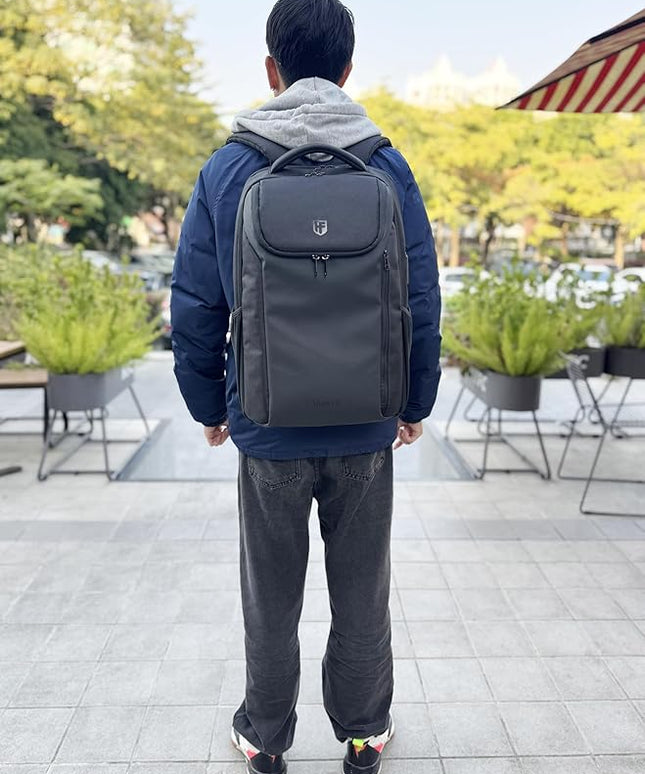 Expandable Laptop Backpack, Business Travel Backpack,TSA-Flight Approved Backpack with USB Charging Port fit 17.3 Inch Laptop for Men