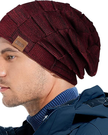 REDESS Beanie Hat for Men and Women Winter Warm Hats Knit Slouchy Thick Skull Cap