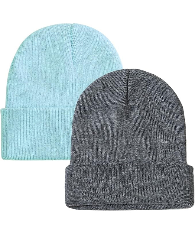 ZOORON 1&2 Pack Beanie for Men Women Slouchy Beanie Hats Winter Knit Caps Soft Ski Hat Unisex