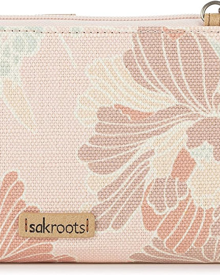 Sakroots Artist Circle Smartphone Crossbody in Coated Canvas, Detachable Wristlet Strap