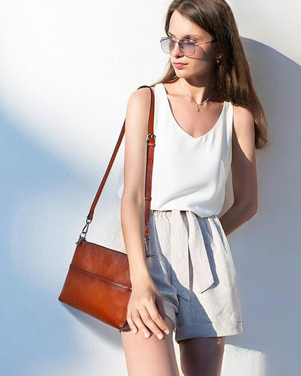 Iswee Crossbody Bag for Women Leather Purses Fashion Designer Handbags