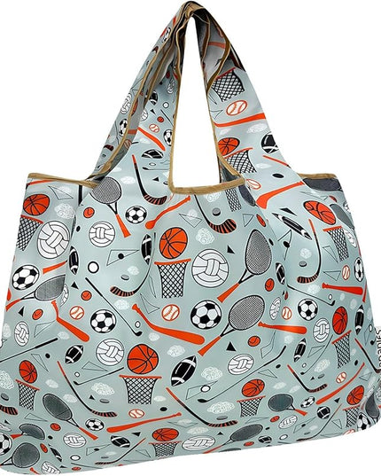 allydrew Large Foldable Tote Nylon Reusable Grocery Bags