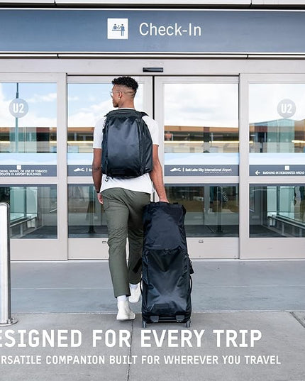WANDRD TRANSIT Travel Backpack (35L): Expandable Carry-On Travel Backpack – Weather-Resistant, Laptop Compartment, Dual Side Access & Camera Cube Compatible Adventure Bag
