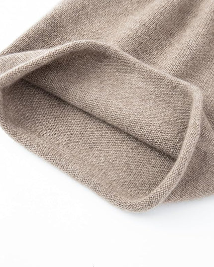 Villand 100% Cashmere Slouchy Beanie Hat for Women, Knitted Ladies Soft Warm Cashmere Skull Beanies Cap