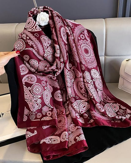 Silk Scarf Mulberry Silk Fashion Scarves Long Lightweight Shawl Wrap …
