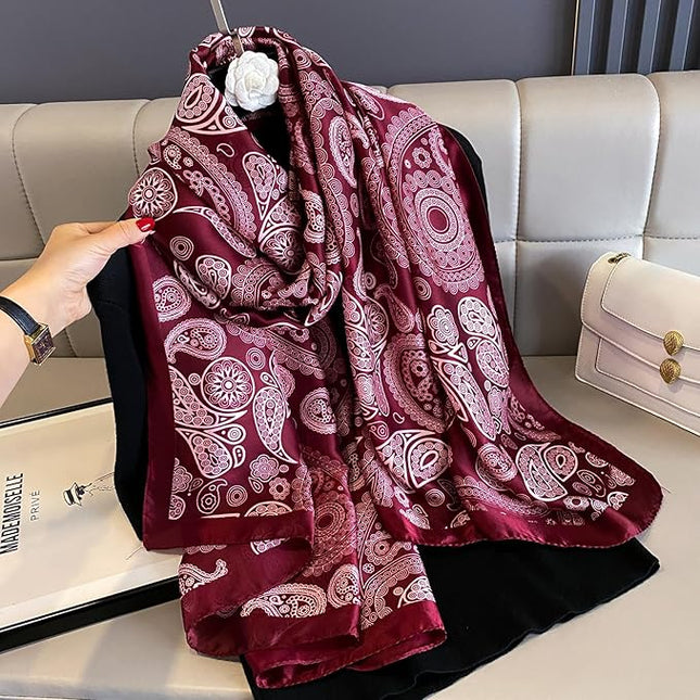 Silk Scarf Mulberry Silk Fashion Scarves Long Lightweight Shawl Wrap …