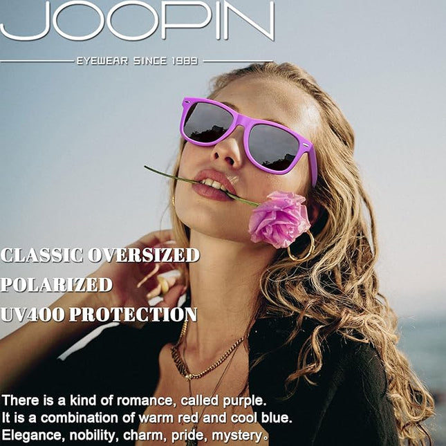 Joopin Square Sunglasses Polarized UV Protection Trendy Designer Sun Glasses Men Women