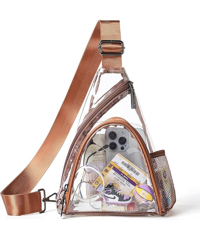 7L Sling Bag For Women Men Backpack Fanny Pack Crossbody Chest Travel Shoulder Belt Bags Purse Handbag PU Leather