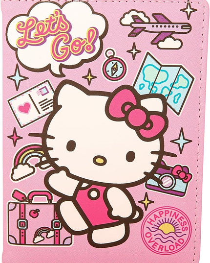 Hello Kitty Passport Holder - Sanrio Passport Holder for Women - Officially Licensed Passport Case (VG701236L.NJ)