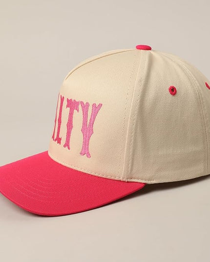MIRMARU Two-Tone Vintage Canvas Trucker Hats for Men & Women, Adjustable Size Baseball Caps with Trendy Embroidered Design