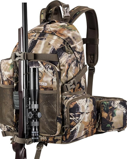 hunting backpack for men Waterproof Camo Pack Hunting gifts for men gear Hunting Day Pack-BlessedBark-35L