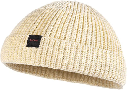 Fisherman Beanie Hats for Men Women,Knit Trawler Skull Cap,Watch Cap,Spring Fall Winter Warm Short Hats