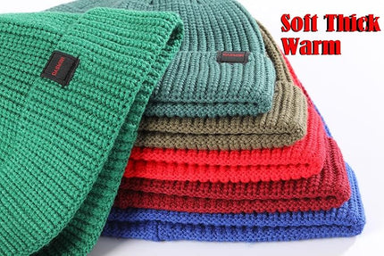 Fisherman Beanie Hats for Men Women,Knit Trawler Skull Cap,Watch Cap,Spring Fall Winter Warm Short Hats